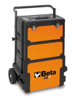 profesionální servisní rozkládací vozík pro mechanika do auta,vozík na nářadí BETA C42H skládací do depa na nářadí, mobilní lehký vozík na nářadí do servisního auta na nářadí,skládací box 
