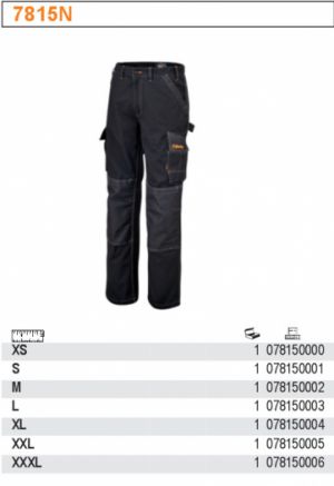 Pracovní kalhoty BETA s více kapsami, kalhoty s několika kapsami, kroucená T/C plachtovina, 280 g/m²,s polyesterovou vložkou,