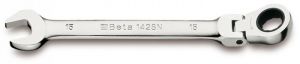 profi ráčnový klíč výkyvný BETA 142SN , otevřený / ráčnový s kloubem, vyklápěcí ráčnový konec, profesionální kvalitní nářadí.