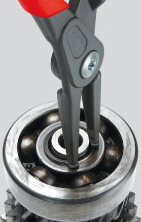 Ségrovky Knipex zahnuté 10-25mm, vyhnuté kleště seger úhel 90°, kleště na pojistné kroužky vnější zalomené