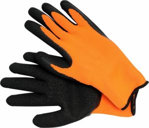 Pracovní pogumované rukavice velikost 10, zateplené, odolné proti chladu