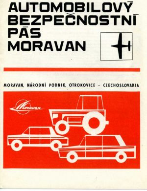 prospekt Bzpečnostní pásy Moravan rok 1969