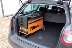 vybavený servisní vozík do osobního auta ,skládací profi servisní vozík s nářadím do osobního auta s kolečky Berta C27S AKCE 