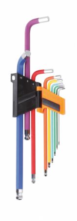 SADA BAREVNÝCH INBUS KLÍČŮ L 1,5-10mm,profi Imbusy s kuličkou dlouhé barevné Beta Tools inbus barevný profi nářadí Beta sada barevně rozlišených inbusů 