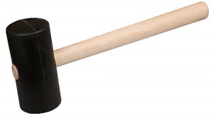 Gumová profesionální palice 3 kg palička na vyrovnávání obkladů a dlažeb palice s bukovou násadou