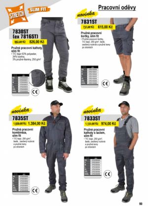 pracovní kalhoty značkové Beta  7830ST strečové montérkové kalhoty profi Itálie 250g/m2 Stretchové pracovní kalhoty elastické kalhoty v šedé barvě pružné šedivé montérky Slim fit