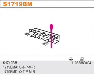 ÚCHYT K PILNÍKŮM 1719BMA A 1719BMD - Háčky na nářadí pro kovovou desku BETA PV1 a PV1,5 držáky nářadí