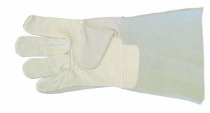 Pracovní rukavice bílé rukavice z hovězí kůže