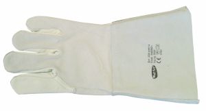 Pracovní rukavice bílé rukavice z hovězí kůže