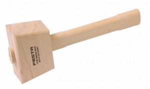 Dřevěná buková palice ergonomicky tvarovanou násadou a bukovou hlavicí se zkosenými hranami. Použití pro práci s dláty apod.