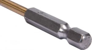 Vrták 7 mm do kovu s šestihranným unašečem 1/4" titanový vrták na kov do akuvrtaček akušroubováku vrták s šestihranem do magnetického unašeče vrtačky