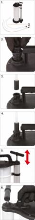 odsávačka na olej ruční 9l se sondami, ruční odsávací pumpa na olej a kapaliny s 3 sondami, zásobník na odsávání oleje ze strojů pomocí sondy, Pumpa olejová ruční 9 L 