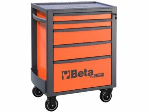 Vozík na nářadí s 5 zásuvkami profi Beta  RSC24/5 , oranžový dílenská vozík na nářadí Beta 