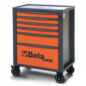 profi dílenský Vozík na nářadí se 6 zásuvkami Beta RSC24/6  7 barev vozík na nářadí oranžový - modrý - červený - černý - šedý 