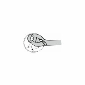 nastavitelný klíč s čepy na pístnice Kloubový klíč s čelními otvory pro momentový klíč