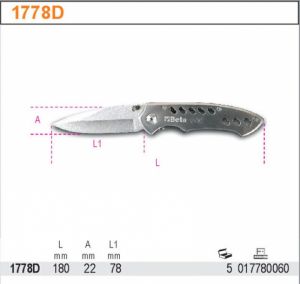 Nůž skládaný z nerez oceli Beta 1778D