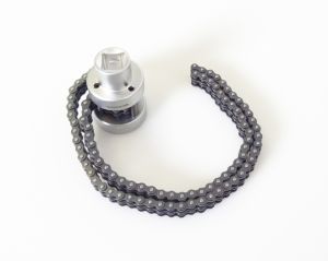 Klíč na olejové filtry s dvojitým řetězem 1/2", rozsah 60-115mm