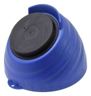 Miska magnetická modrá plastová hluboká na šrouby i nářadí , průměr 150 mm, pro svislé i rovné plochy