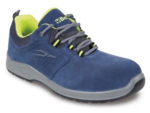 pracovní semišové perforované boty modré Beta 7225PEK   S1P SRC - EN ISO 20345:2011, luxusní pracovní obuv plast špice a vložka proti propichu modrá semišová  Beta Italy
