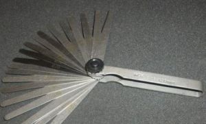 spárové měrky Měrky extra dlouhé 0,05 - 1 / 200,dlouhé léry na ventily dlouhé spárové měrky 200mm 0,05-1 mm