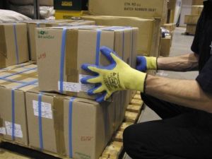 pracovní rukavice kevlarvé kevlar polomáčené proti prořezu