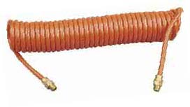 Hadice spirálové polyuretanové Hi-flex , tlaková kroucená hadice  oranžová 