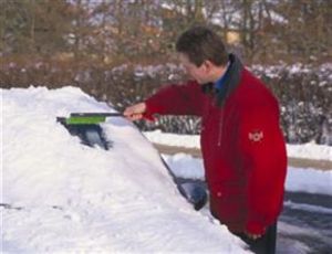 košťátko smetáček škrabka na sníh a led na auto , 