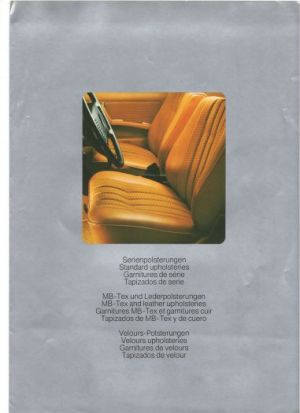 prospekt potahů Mercedes 1977