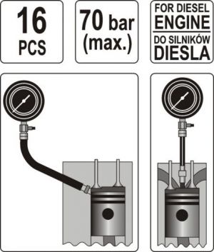 kompresiometr diesel,měřák komprese dieselových motorů kompresiometr disel, měřák komprese naftového motoru nafťáku měření komprese Dieselových motorů 