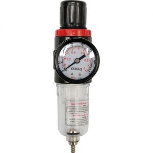 Regulátor tlaku vzduchu 1/4", max. 0,93MPa, s filtrem (15ccmé) , filtr s regulátorem stlačeného vzduchu ke kompresoru
