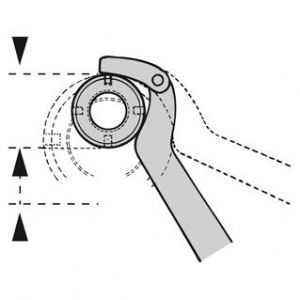 Kloubový hákový klíč s čepem pro matice s otvory na obvodě DIN 1816.hákový klíč skulatým čepem na vnější matky s dírou