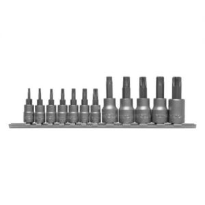 hlavice torx na malou golu  T8-T10-T15-T20-T25-T27-T30-T40-T45- T50-T55 Sada hlavic 1/4", 3/8" 12 ks T8-T55 torx