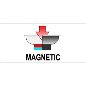 plastová miska magnetická na nářadí a součástky s vysokým krajem i pro nemagnetické součástky  150 mm, vysoká plastová magnetická miska kulatá