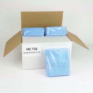 Průmyslová utěrka 40 x 36 cm, modrá   Speciální mikrovlákenná polypropylenová utěrka s povrchovou úpravou zajišťující vyšší odolnost vůči oděru vláken.