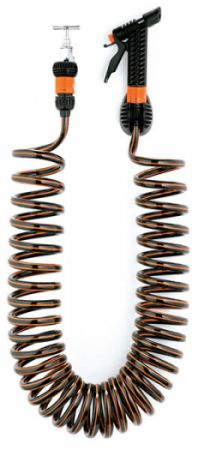 Spirálová zavlažovací hadice Claber Spiral Kit De Luxe, kroucená hadice na vodu ,vodovodní spirálová hadice 