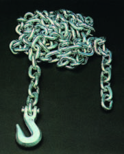 Řetěz s jedním hákem pro rovnací stolice karosérií a dosery ,karosářský řetěz pro autoklempírny ,řetěz k rozpínáku OMCN Itálie