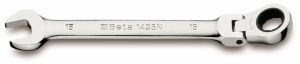 BETA profesionální sada ráčnových klíčů s kloubem 8-9-10-11-12-13-14-15-16-17-18-19mm,modul do vozíku s nářadím ráčnové klíče výkyvné