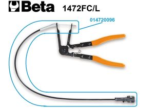 profi Kleště s bovdenem na pružné hadicové spony Clic® spony kleště s flexibilním prodloužením akce nářadí BETA 