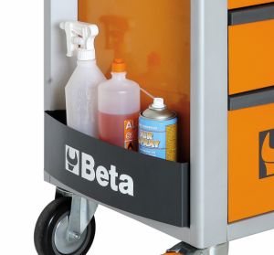 Dílenský servisní vozík s 8 šuplíky BETA C24S/8 dílenský vozík na nářadí pro profesionální použití, luxusní vybavení do garáže servisního depa, vozík na nářadí profi kvalita 