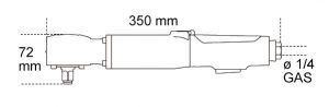 profesionální pneumatická ráčna s příklepem extrémně silná pneumatická ráčna 1/2" BETA 1927AN, půlcoulová pneumatická ráčna profi 244Nm 