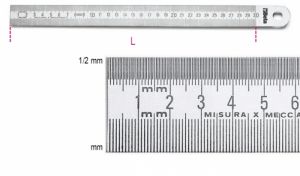 Pravítko se stupnicí, nerezová ocel, měřidlo 300-1500mm, polotuhé pravítko BETA