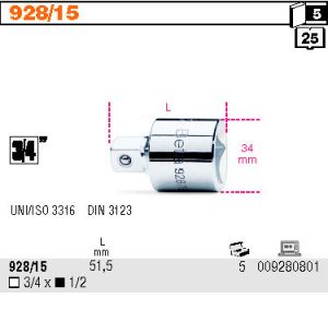 redukce gola z 3/4" na 1/2" profi Spojka přechodová zmenšující z 3/4""na 1/2", adaptér, 3/4” samice a 1/2” samec, BETA