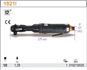 příklepová pneumatická ráčna 1/2"" obousměrný s mechanickou západkou  101NM", reverzační rázová ráčna BETA1921I profi pneu ráčna s příklepem 
