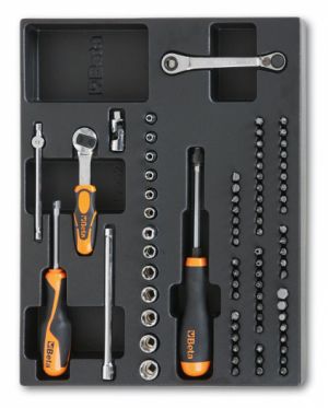 sada gola 1/4/ BETA T85 s bity, 81ks nářadí v modulu do dílenského vozíku Beta,malá gola 1/4" Beta a šroubovák s bity a ráčnou, profi sada gola 1/4" beta tools malá gola 