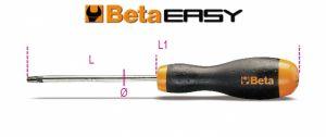 Sada šroubováků BETA Torx® ve složce T215, 7 ks šroubováků v modulu z PVC, tvrdá přihrádka tvarovaná za tepla, se sadou profi nástrojů BETA, torxy v sadě