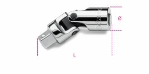 profesionální málá gola profi BETA 1/4" s otočnou rukojetí pro práci v malých prostorech v sadě s šestihrannými ořechy, bity a příslušenstvím v pěnovém pouzdře vloženém v kovovém kufříku