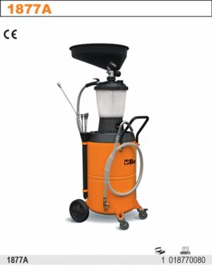 Pumpa BETA pro vyčerpání oleje, vysávačka oleje s kolečky, zásobník na 90 litrů a předkomora, jednotka na vypumpování oleje