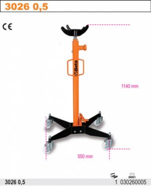 zvedák na převodovky a motory,hydraulická noha na převodovky motory 300kg 500kg  Beta 