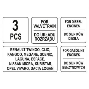 aretační sada Renault Opel Nissan  Sada na blokování rozvodových kol ,Renault,Nissan