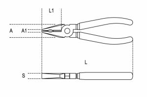 Kombinačky BETA, kleště kombinované chromované Beta1150BM 160mm-180mm-200mm-220mm profi kleště kombinované s rukojeti dvoukomponentní 